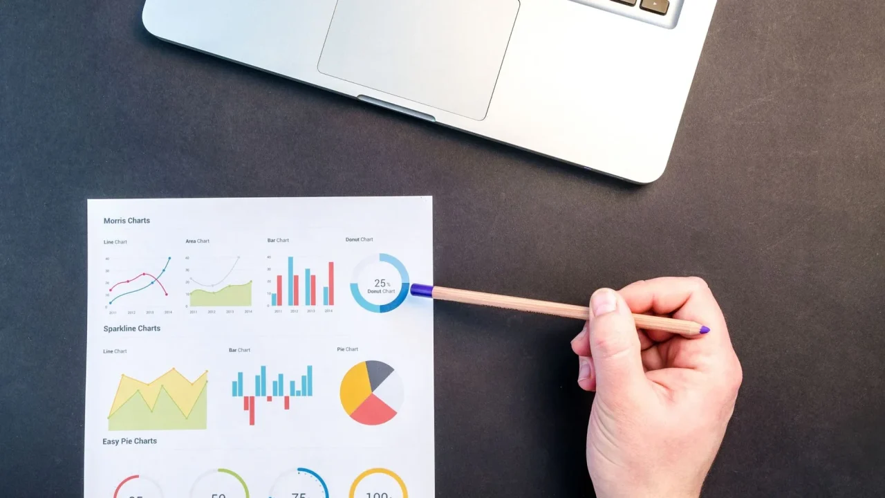 Business Website Laptop Growth Chart
