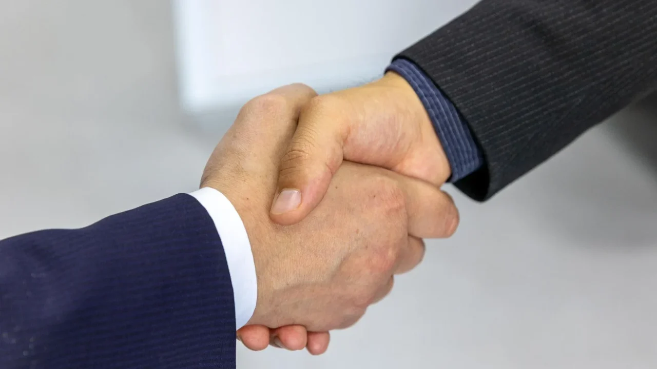 Trust Handshake Business Card